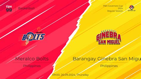 Barangay Ginebra vs Meralco scores & predictions .